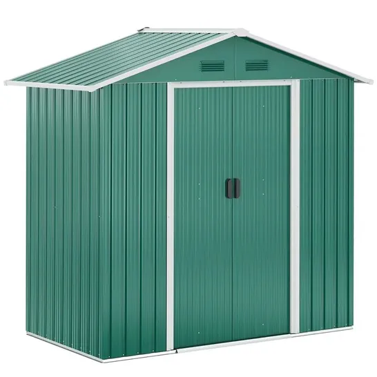 BHOLA 3"X6" METAL GARDEN SHED (2 BOXES)