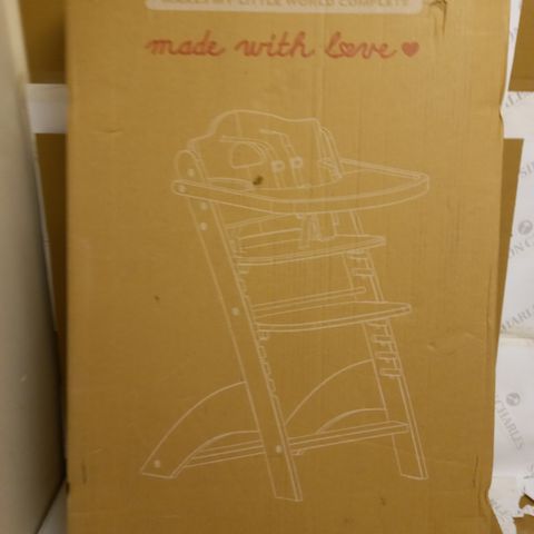 LAMBDA 3 STONE GREY HIGHCHAIR AND TRAY COVE