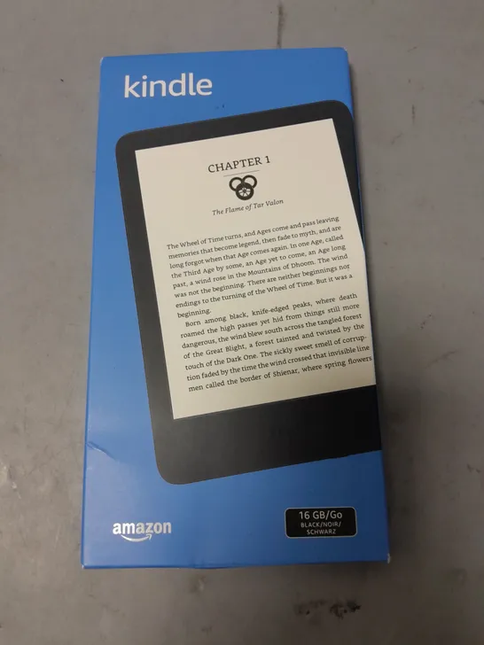 SEALED AMAZON KINDLE 16GB TABLET IN BLACK 