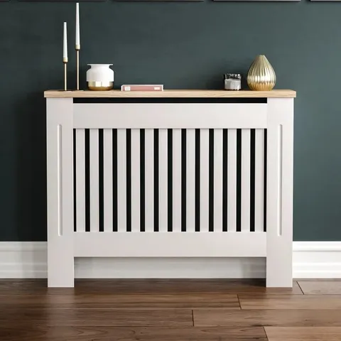 BOXED BEACSFIELD RADIATOR COVER SIZE 80CM H X 105CM W