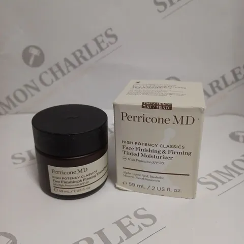 BOXED PERRICONE MD 2OZ HIGH POTENCY CLASSICS FACE FINISHING & FIRMING TINTED MOISTURISER 