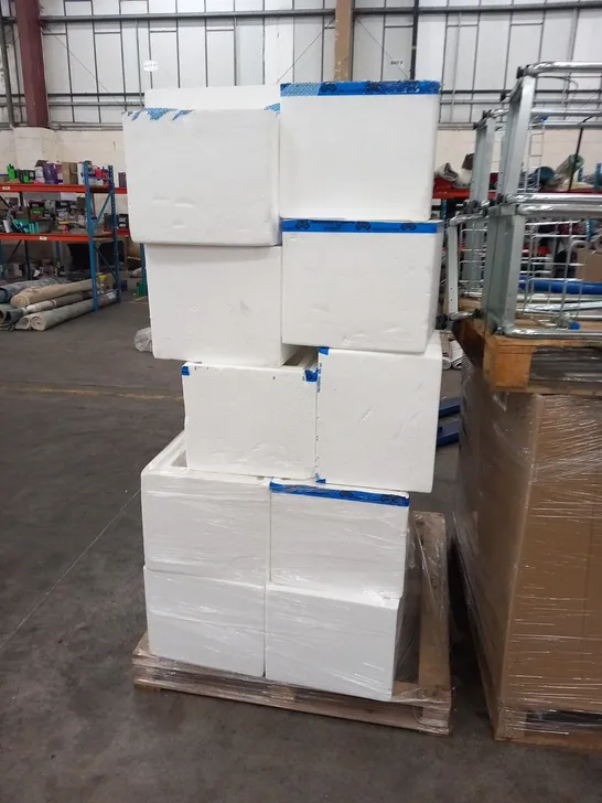 PALLET OF APPROXIMATELY 20 POLYSTYRENE CONTAINERS