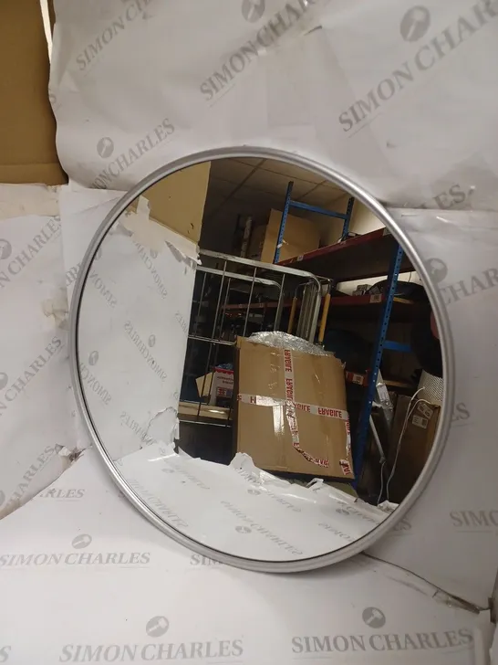 BOXED DESIGNER CIRCULAR WALL MIRROR - COLLECTION ONLY 