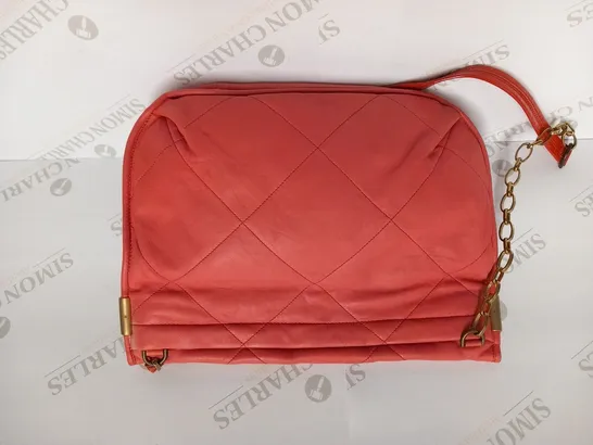 LANVIN AMALIA LAMBSKIN CORAL BAG