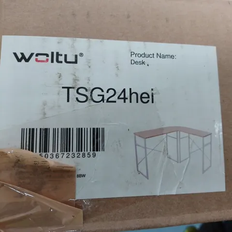 BOXED SEALED WOLTU® TSG24 L-SHAPED CORNER DESK 83 X 40 X 72.5 CM AND 63 X 40 X 72.5 CM - COLLECTION ONLY