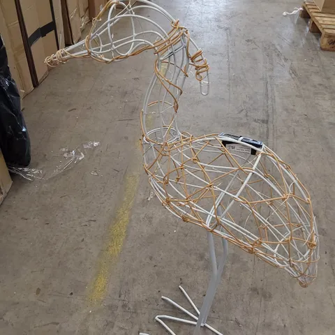 BOXED WIRE LED HERON FIGURE