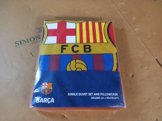 F.C.BARCELONA SINGLE DUVET SET 