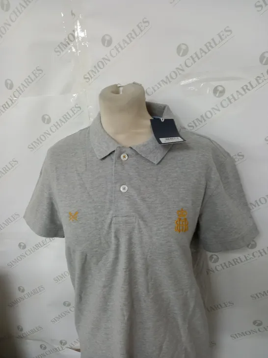 CREW CLOTHING COMPANY CRESTED STRETCH POLO SHIRT SIZE S