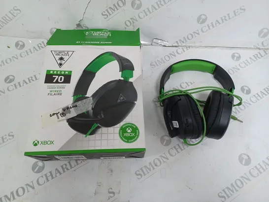 TURTLE BEACH RECON 70 WIRED GAMING HEASET FOR XBOX 