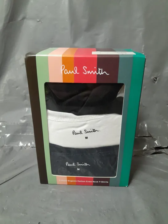 BOXED PAUL SMITH 3 PACK T-SHIRT SIZE M