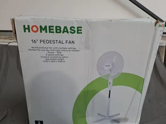 BOXED HOMEBASED 16' PEDESTAL FAN 