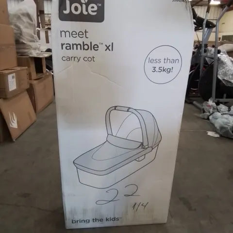 BOXED JOIE MEET RAMBLE XL CARRY COT - LAUREL