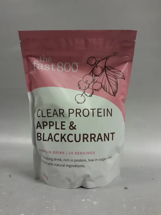 SEALED THE FAST 800 CLEAR PROTEIN DRINK - APPLE & BLACKCURRANT - 400G