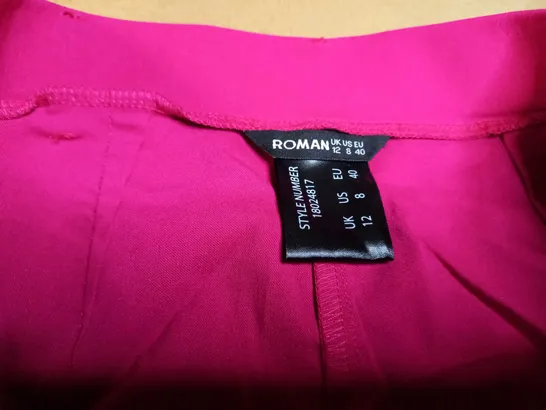 ROMAN HOT PINK STRETCH SHORTS - SIZE 12