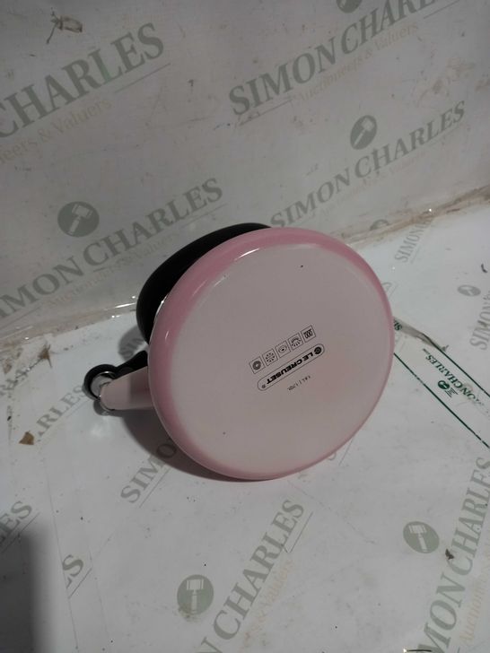 Le Creuset Kone Kettle with Whistle, Enamelled Steel, 1.6 L / 1.7 qt, Shell Pink