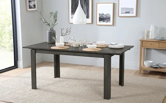 BOXED BALI GREY WOOD 150-180CM DINING TABLE (1 BOX)