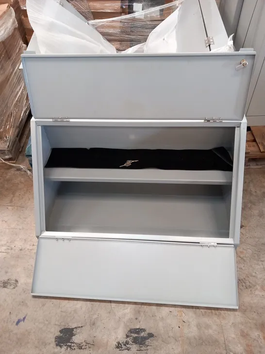 STEEL SLOPE TOP DISPENSING STORAGE UNIT