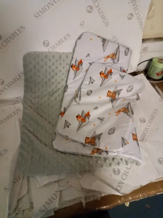 TWO BABY BLANKET SETS