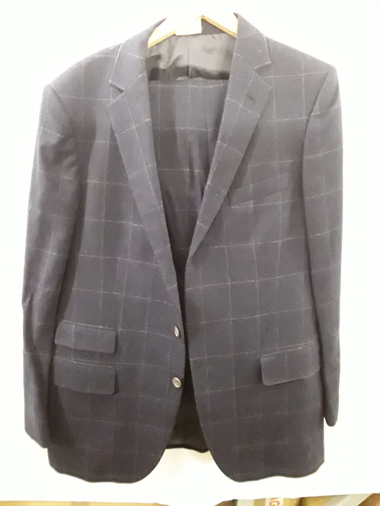 GIEVES & HAWKES BLACK SUIT JACKET AND TROUSERS - 44L