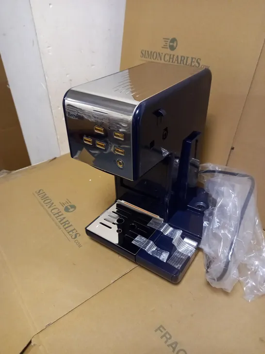 BREVILLE ONE-TOUCH COFFEEHOUSE COFFEE MACHINE - NAVY BLUE