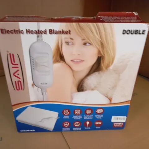 BOXED ELECTRIC HEATED BLANKET - DOUBLE 104X140CM