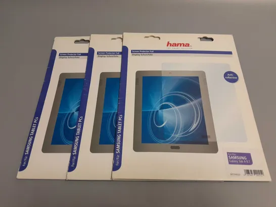 LOT OF 3 HAMA SCREEN PROTECTOR FOILS FOR SAMSUNG GALAXY TAB A 9.7"