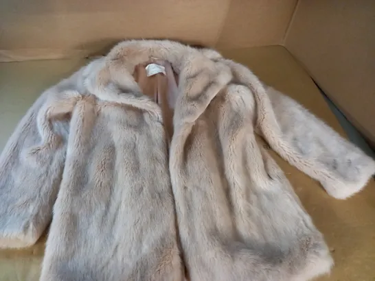 ZARA WOMEN FAUX FUR JACKET IN MINK - EUR M