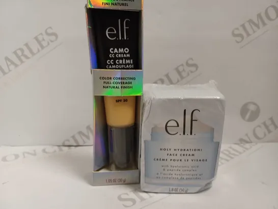 2 E.L.F ITEMS TO INCLUDE HOLY HYDRATION FACE CREAM (50G) AND COLOUR CORRECTING FOUNDATION (30G)