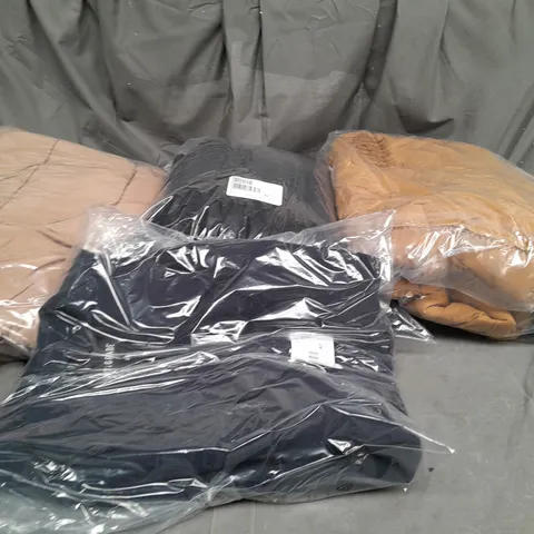 LARGE BOX OF ASSORTED CLOTHING ITEMS TO IN VARIOUS SIZES AND COLORS