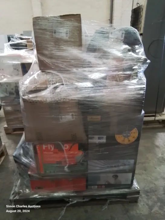 PALLET OF APPROXIMATELY 12 UNPROCESSED RAW RETURN HOUSEHOLD AND ELECTRICAL GOODS TO INCLUDE;