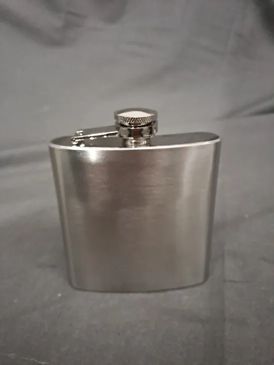 LARGE BOX OF APPROX 40 ASSORTED STAINLESS STEEL HIP FLASKS 