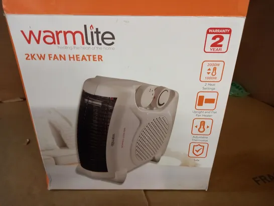 BOXED WARMLITE 2KW FAN HEATER