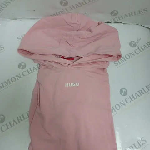 HUGO BOSS HOODED JUMPER - PINK - SIZE UNSPECIFIED. 