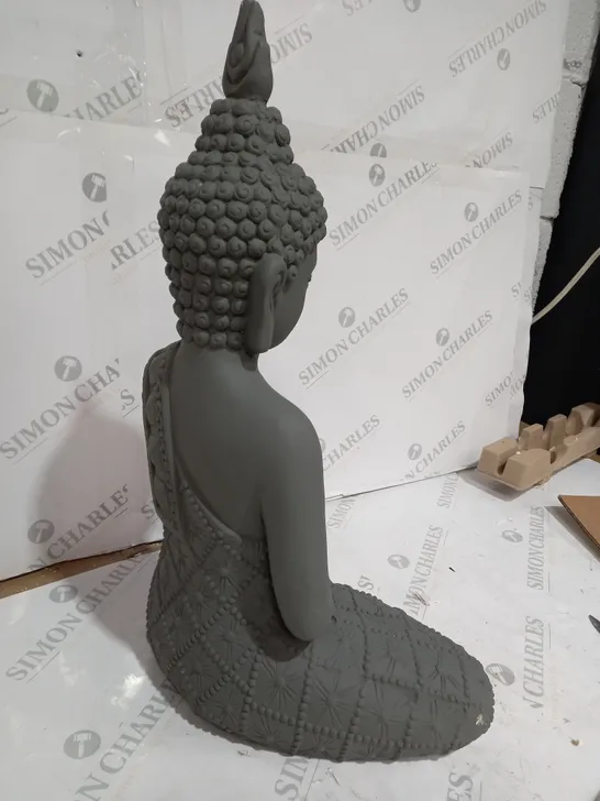 MYSTIC BUDDHA  COLD CAST GREY - LOTUS POSITION