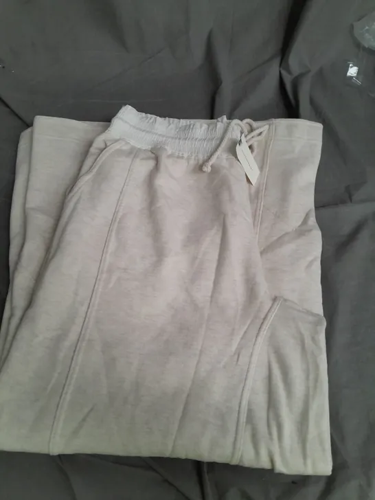 ANTHROPOLOGIE DAILY PRACTICE WIDE LEG TROUSERS NEUTRAL SIZE MEDIUM