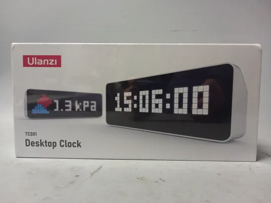 BOXED ULANZI TC001 DESKTOP CLOCK