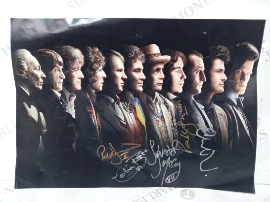 DOCTOR WHO AUTOGRAPHED ART PRINT