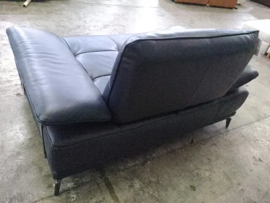 QUALITY DESIGNER ELECTRIC RECLINER LOVESEAT - BLACK LEATHER 