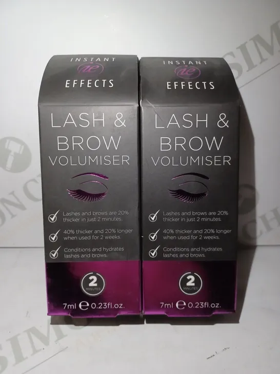 LOT OF 2 X 7ML INSTANT EFFECTS LASH AND BROW VOLUMISER