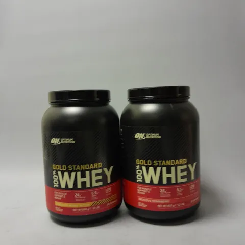 TWO GOLD STANDARD WHEY PROTIEN POWDER