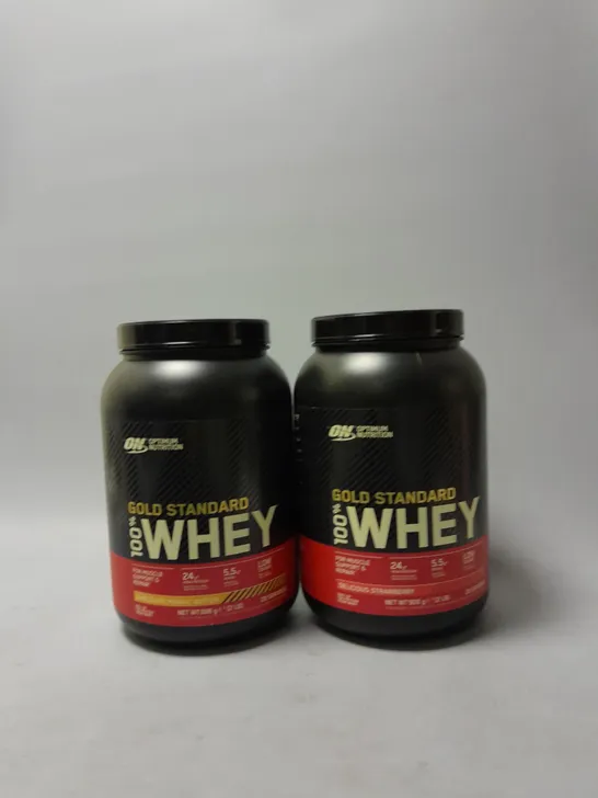 TWO GOLD STANDARD WHEY PROTIEN POWDER