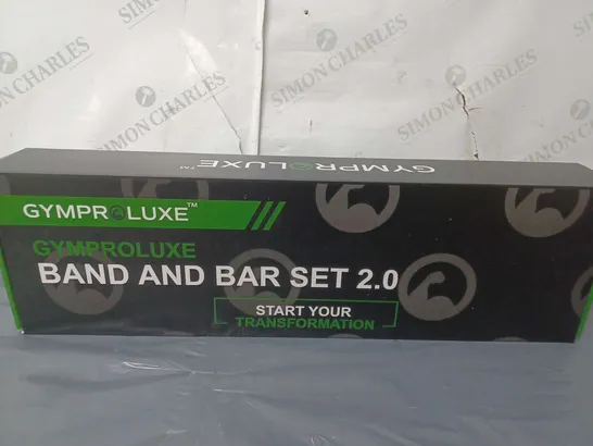 BOXED GYMPROLUXE BAND AND BAR SET 2.0