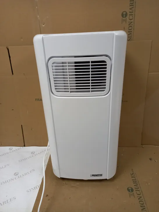 PRINCESS MOBILE AIR CONDITIONER, 7000 BTU, EASY STEER WHEELS, DEHUMIDIFER, FAN, REMOTE CONTROL