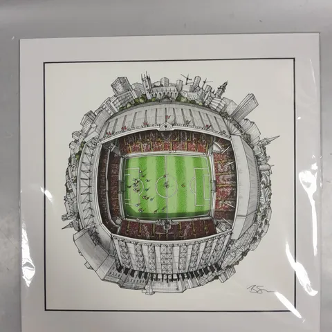 FRAMED THE BRAMALL LANE GLOBE (2024) BY BEN STAVES