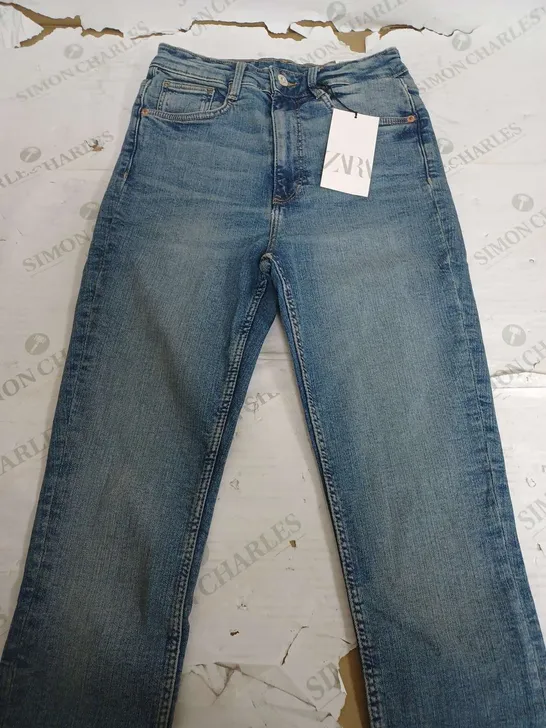 ZARA HIGH RISE ANKLE LENGTH DENIM JEANS - KIDS SIZE 38