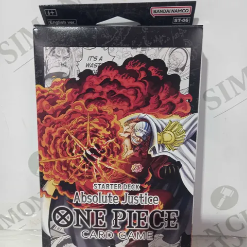 BANDAI NAMCO ST-06 ONE PIECE CARD GAME - ABSOLUTE JUSTICE STARTER DECK