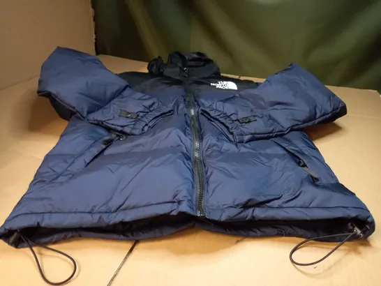 THE NORTH FACE NAVY/BLACK PADDED WINTER JACKET - SMALL