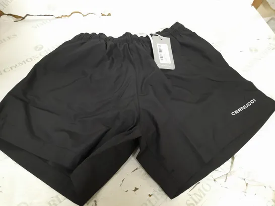 CERNUCCI BLACK SWIMSHORTS - SIZE LARGE