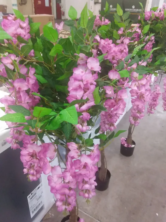 THREE BOXED LARGE ARTIFICIAL WISTERIA TREES 120cm