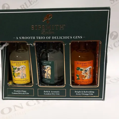 BOXED SIPSMITH LONDON A SMOOTH TRIO OF DELICIOUS GINS